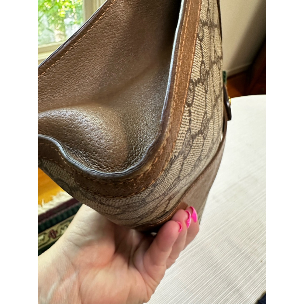 Gucci Beige Brown Coated Canvas Medium Clutch - Picture 5 of 14